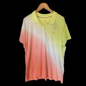 Tommy Hilfiger Shirt Adult XXL Polo Button Color Mix Women’s Green White Pink